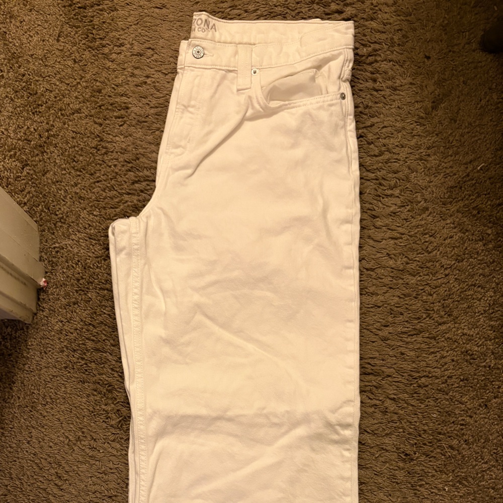 Arizona Jean Company Cream Wide Leg Pants
